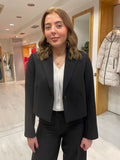 Soaked In Luxury Cropped Black Blazer