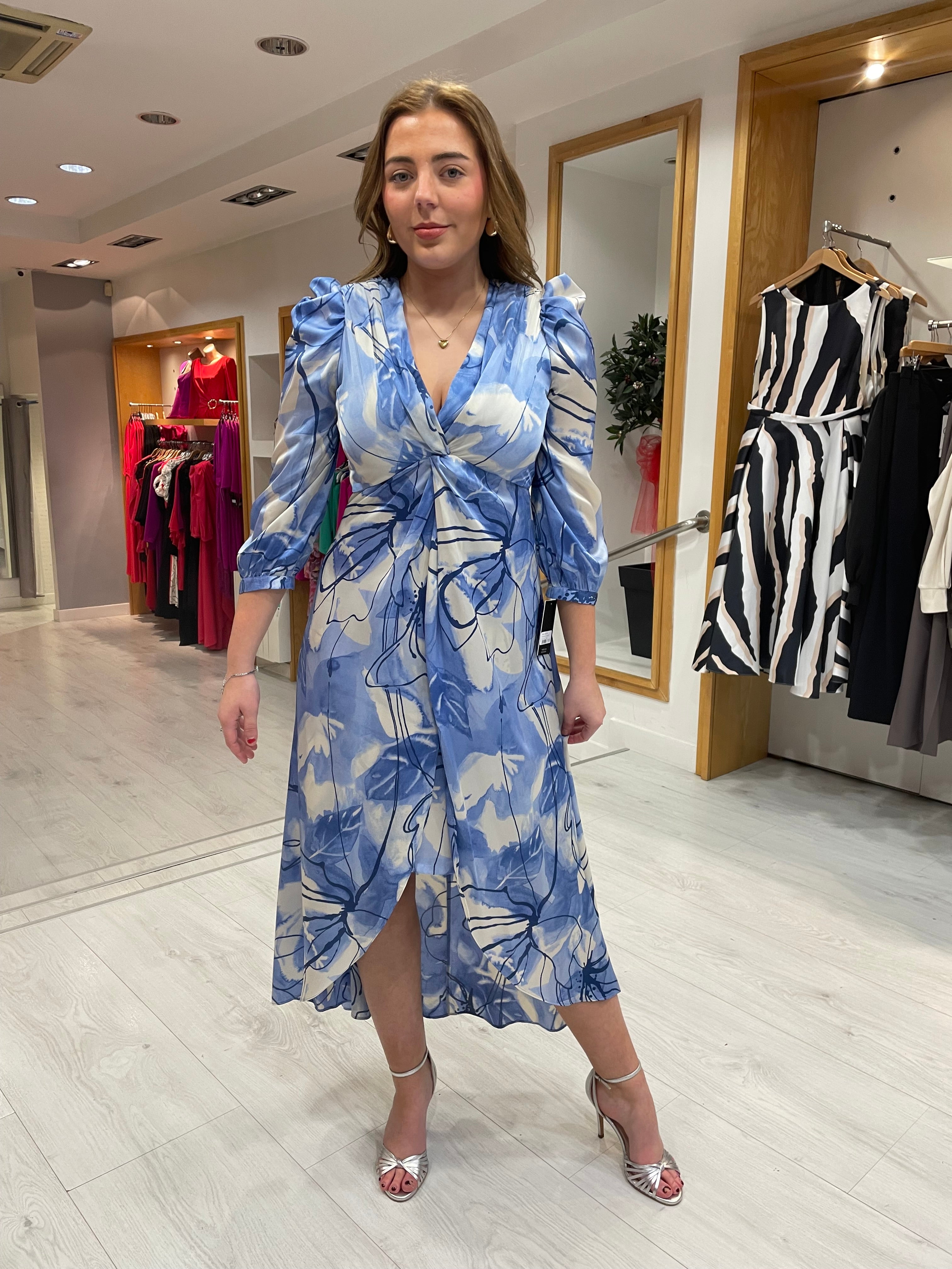 Rolemode Blue Floral Dress