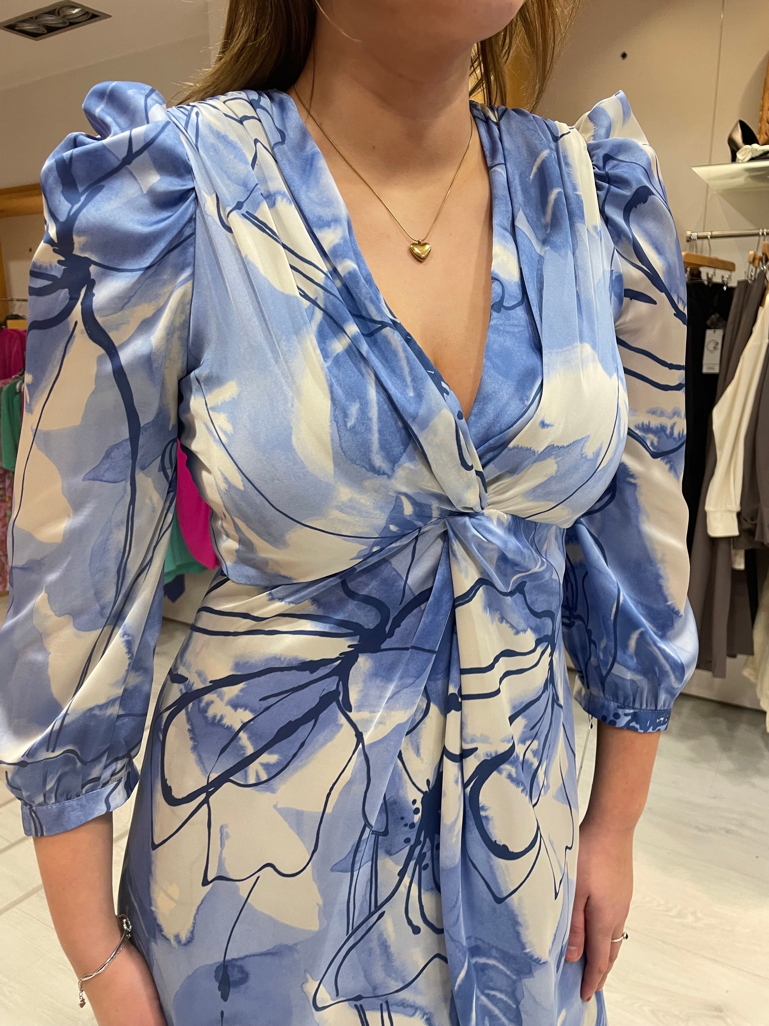Rolemode Blue Floral Dress