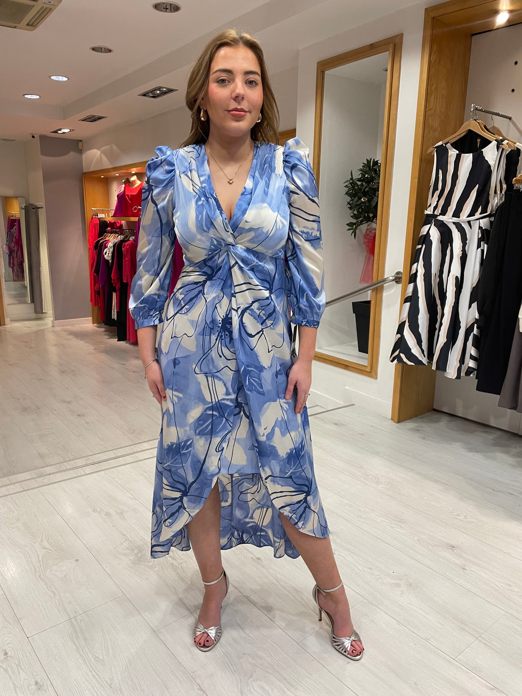 Rolemode Blue Floral Dress