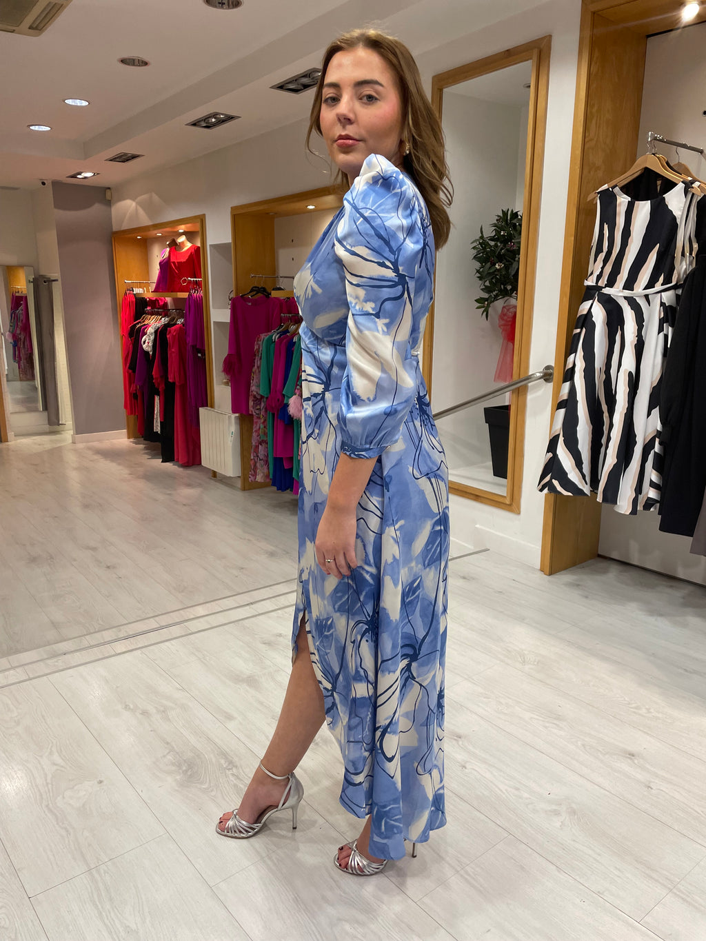 Rolemode Blue Floral Dress
