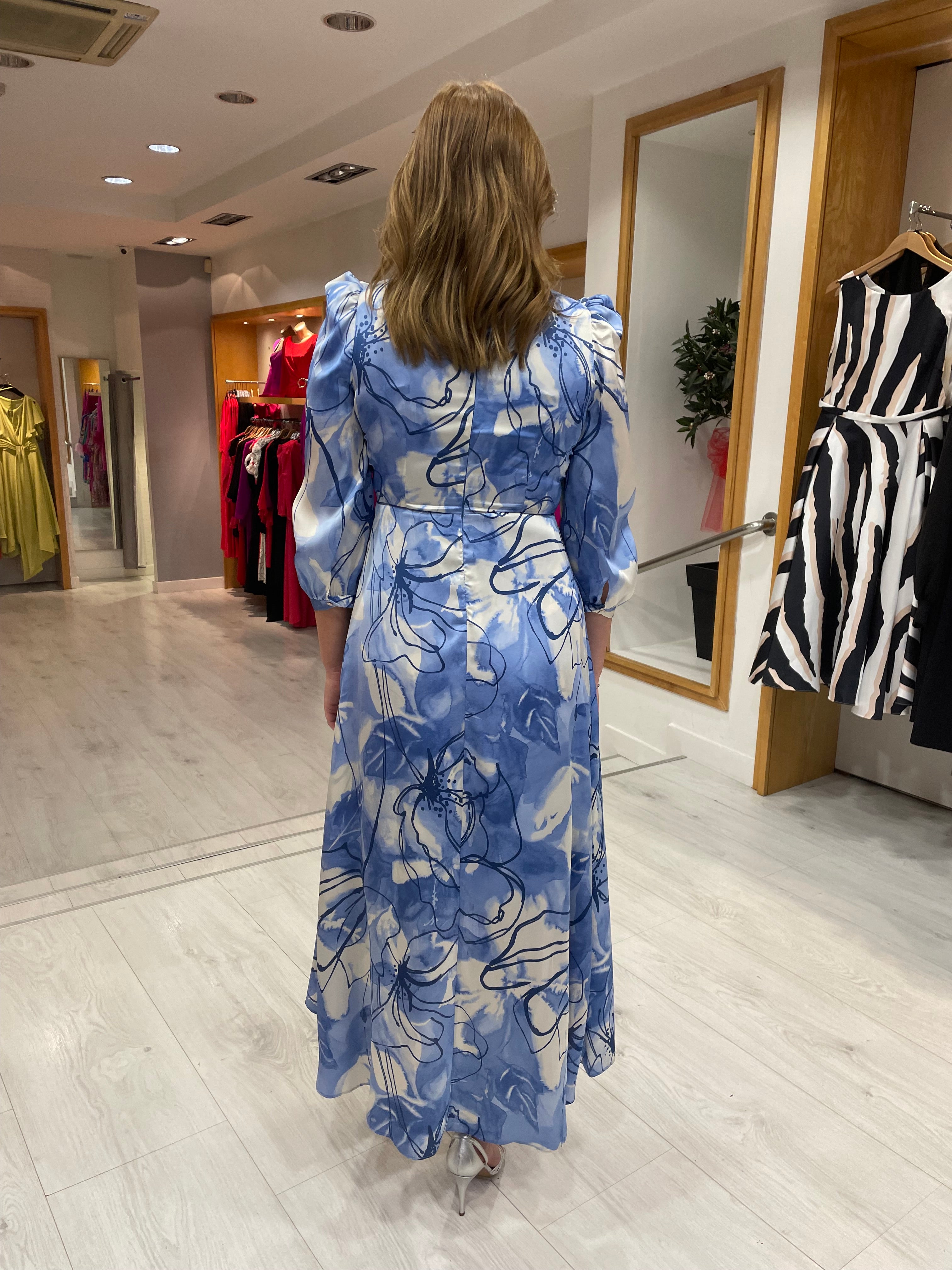 Rolemode Blue Floral Dress
