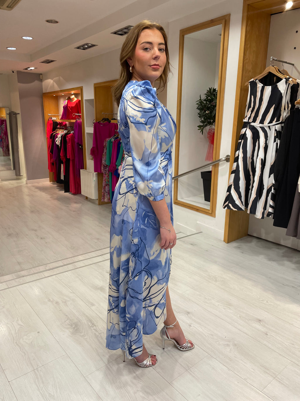 Rolemode Blue Floral Dress