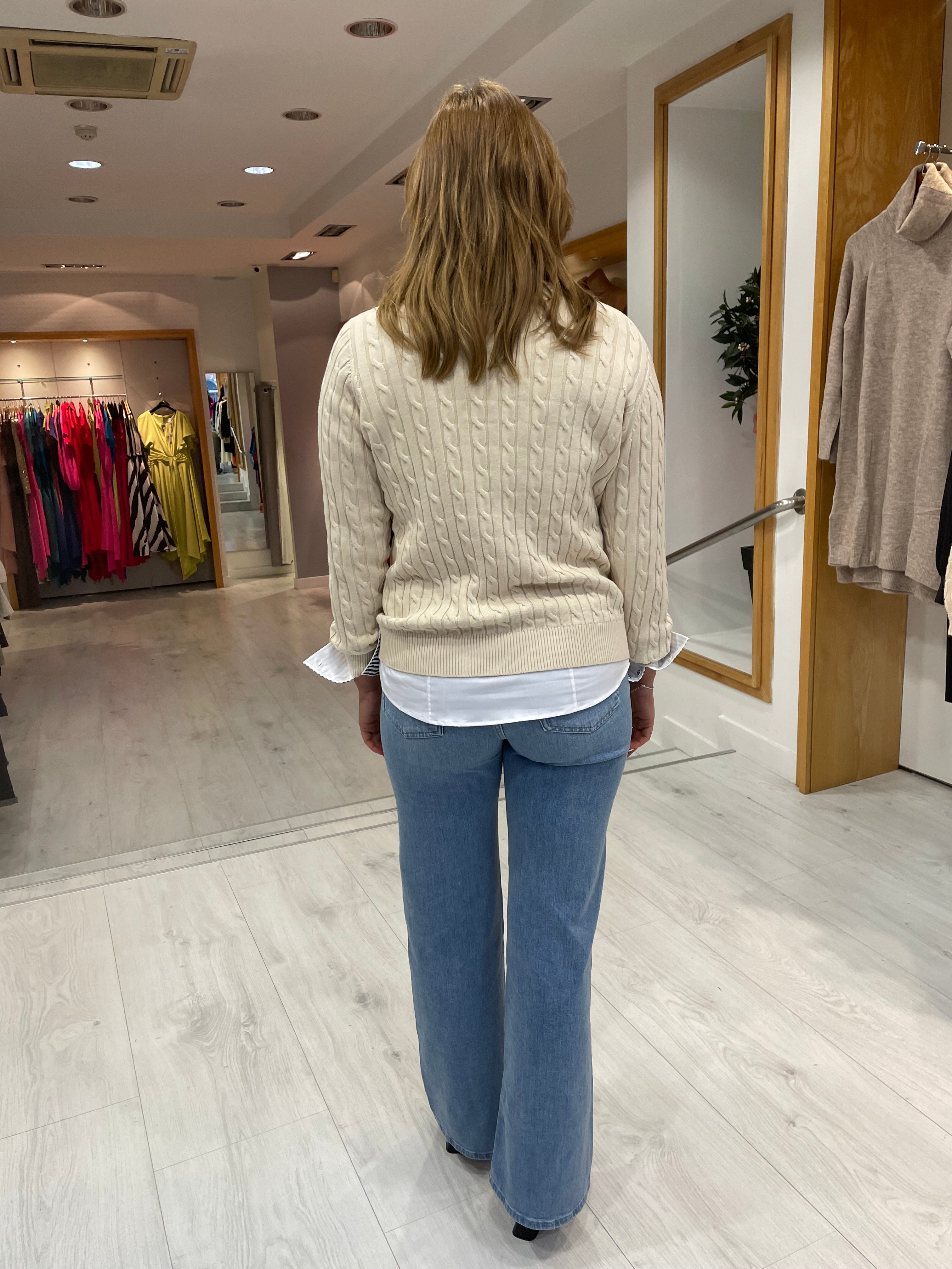Hv Polo Cream Talia Knit