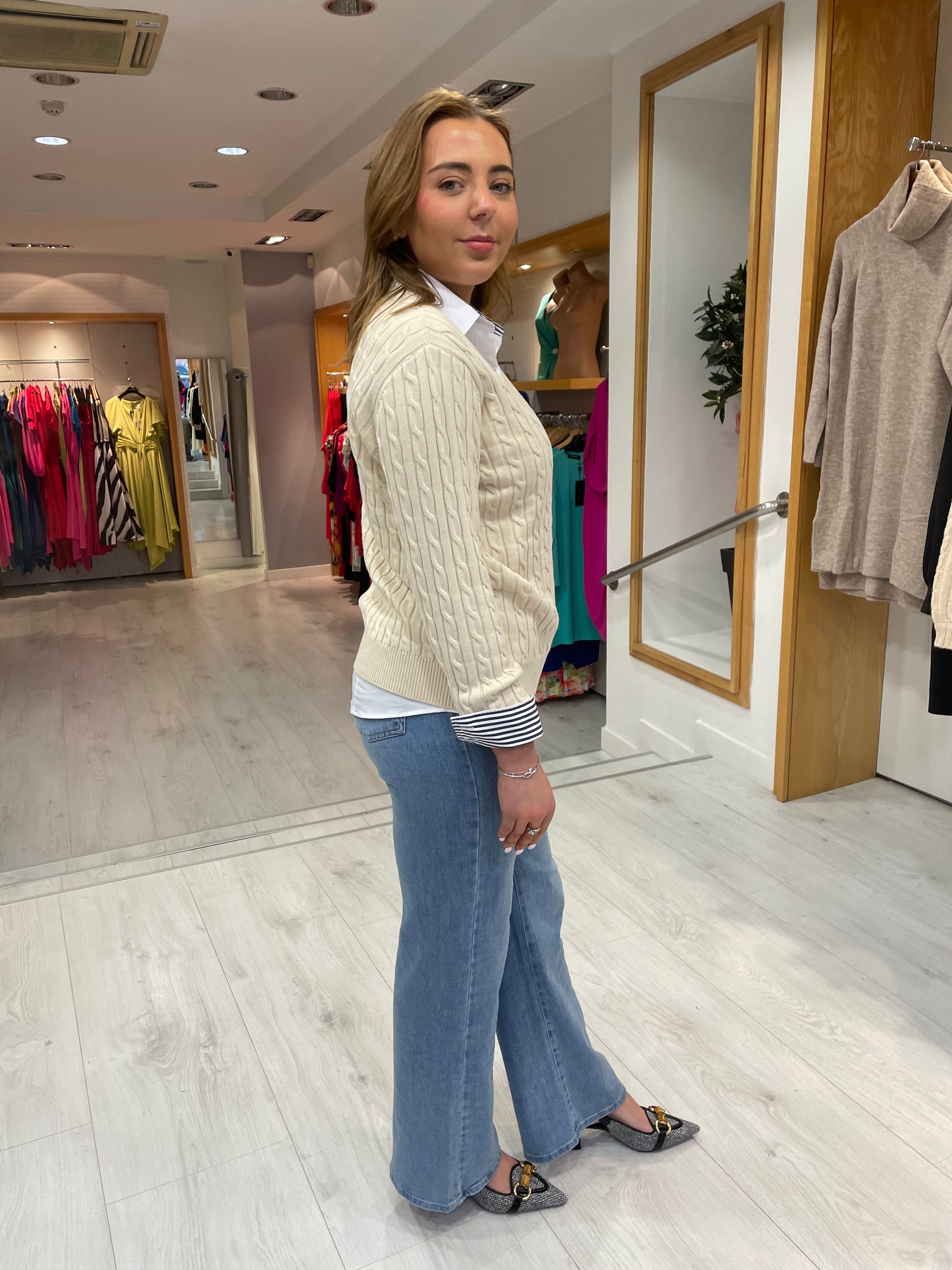 Hv Polo Cream Talia Knit