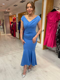 Kevan Jon Blue Mia Flare Dress