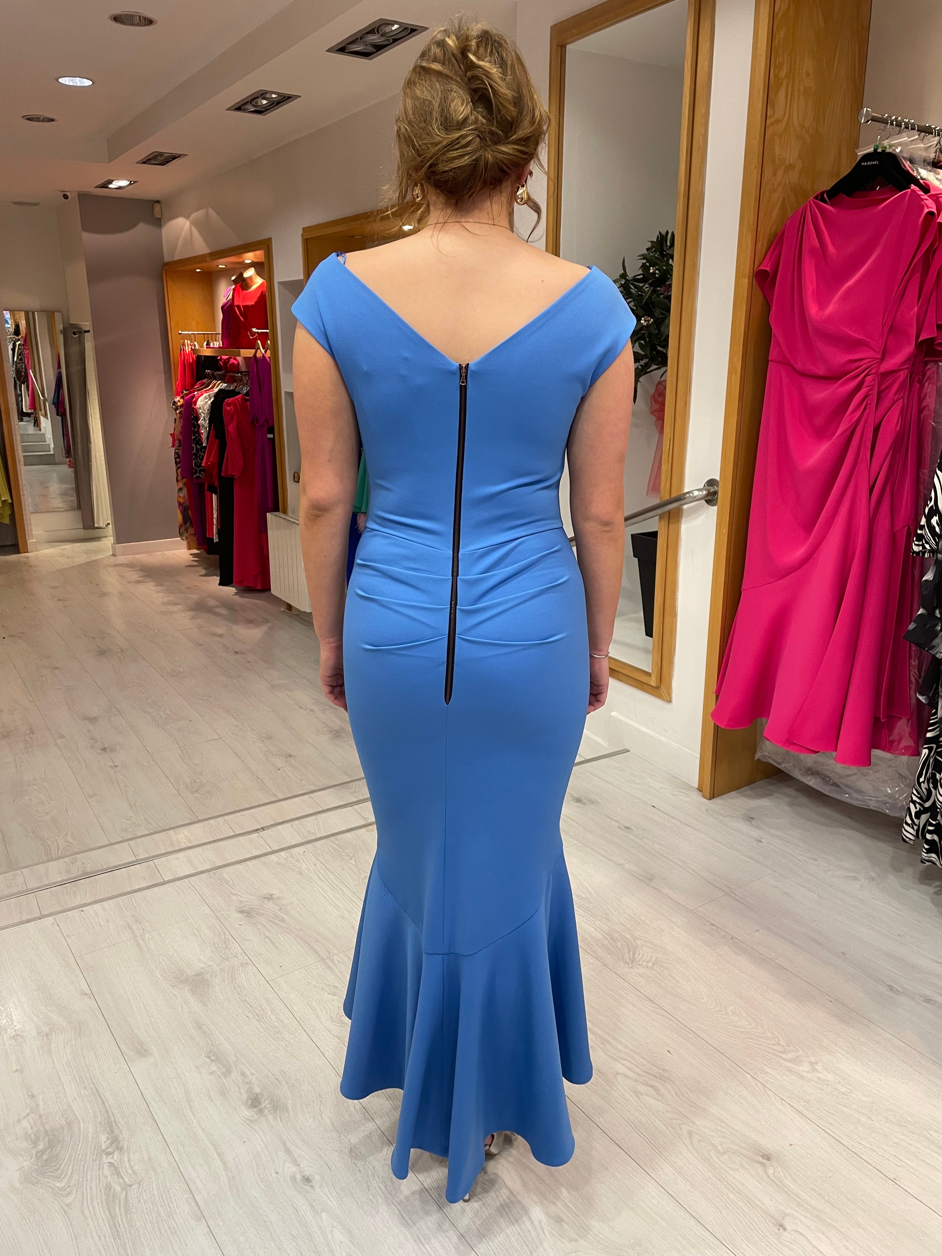 Kevan Jon Blue Mia Flare Dress