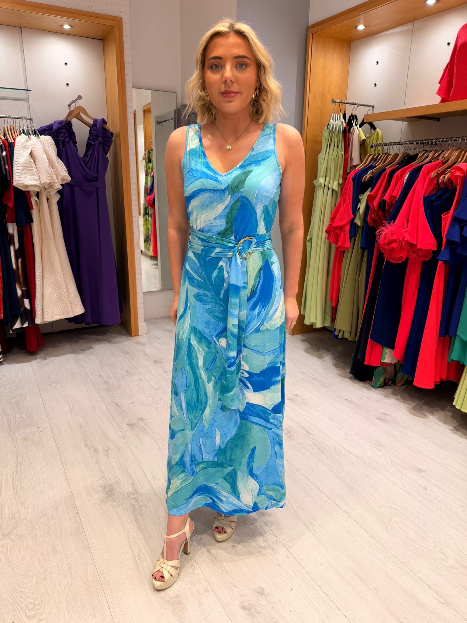 K Design Blue Maxi Dress