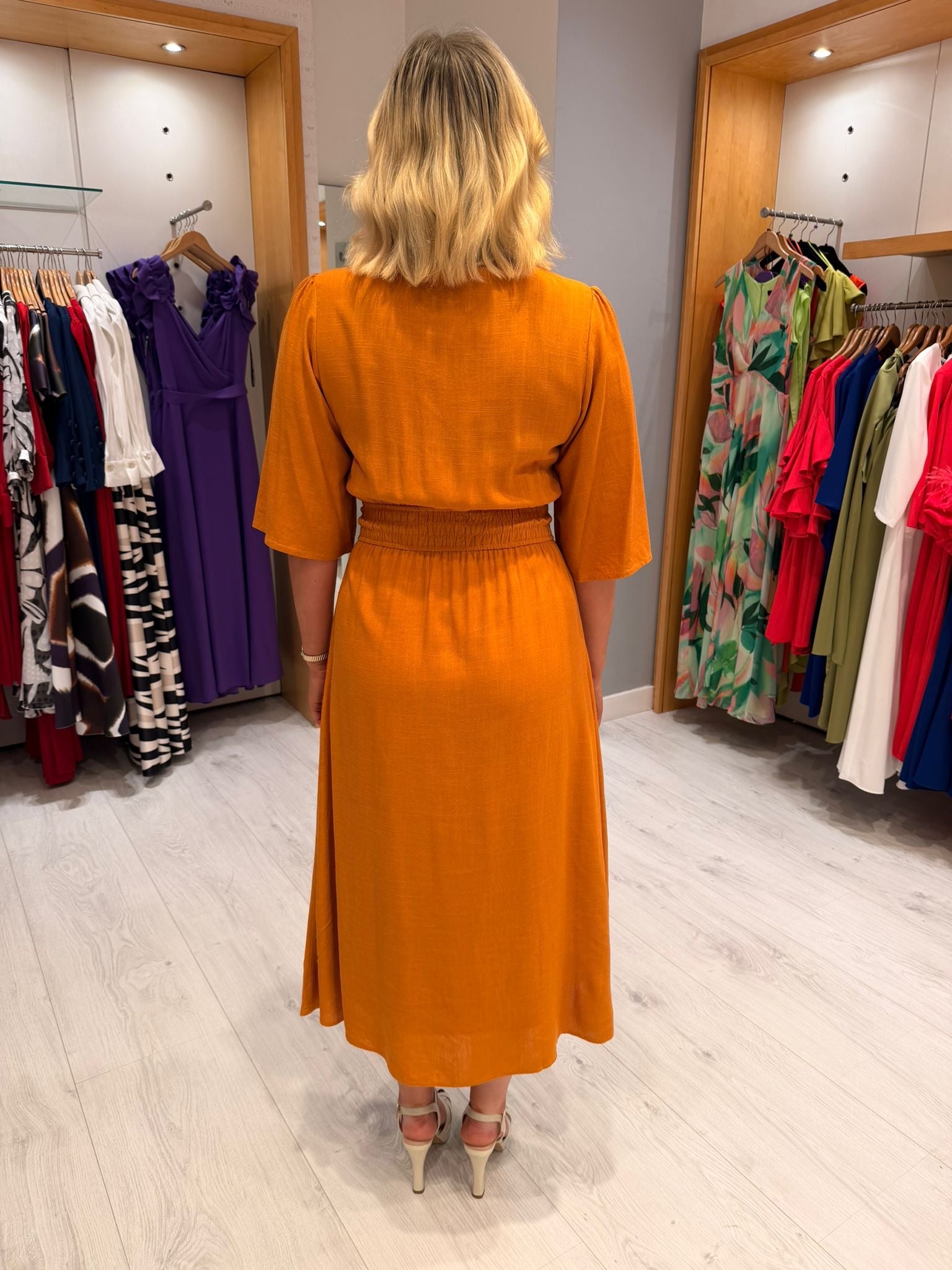 Smashed Lemon Tie Dress