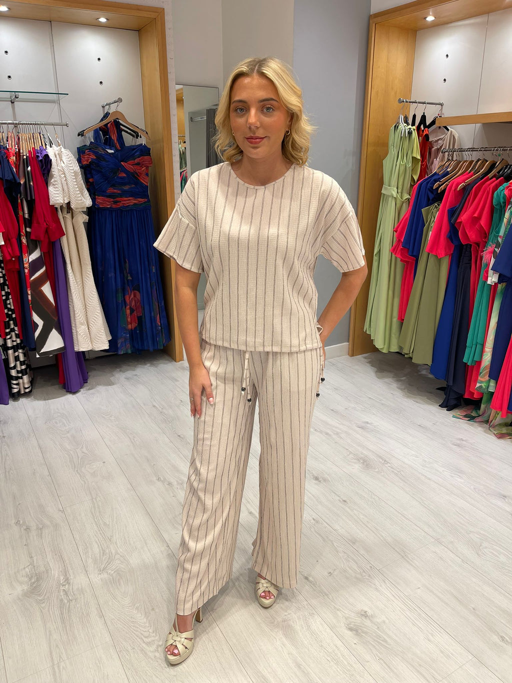 Smashed Lemon Stripe Knit Top