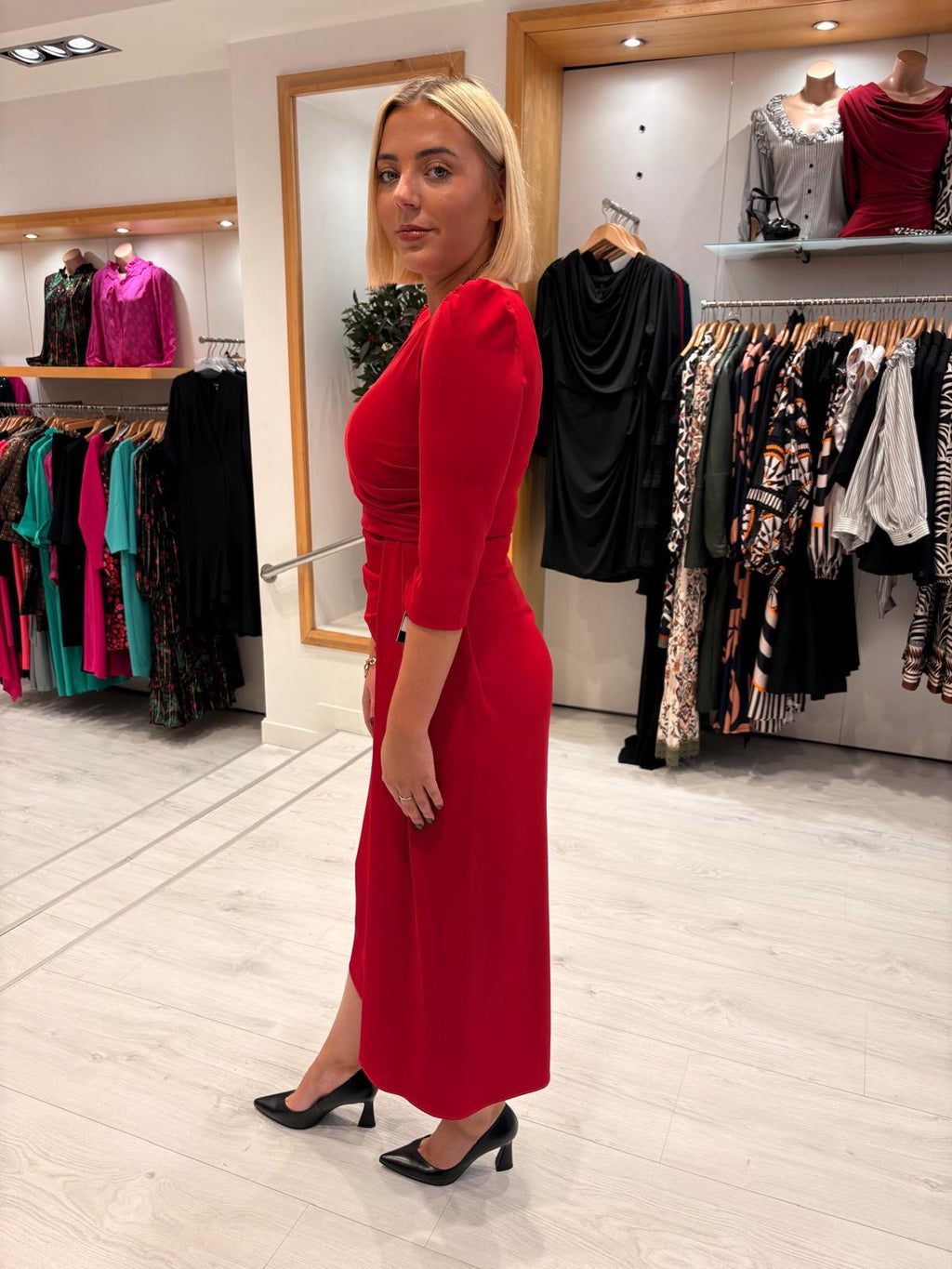 Rolemode Classic Ruby Draped Dress