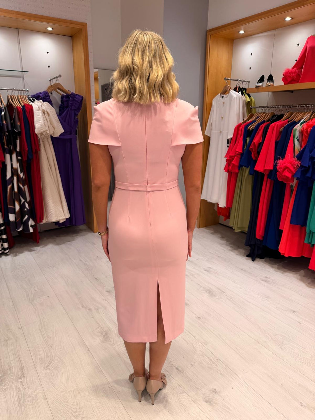 Arggido Pink Midi Dress