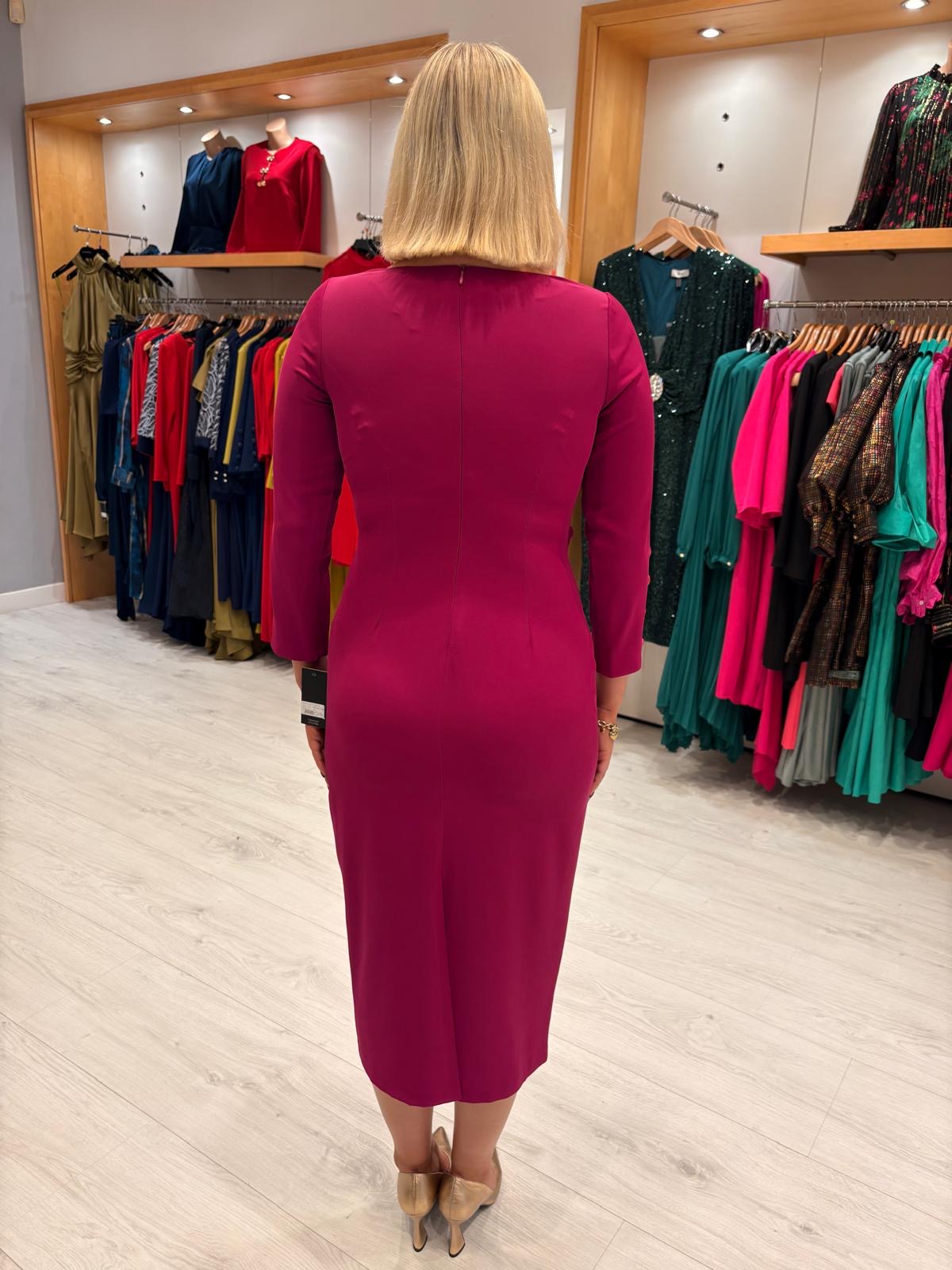 Rolemode Fuchsia Long-Sleeve Dress