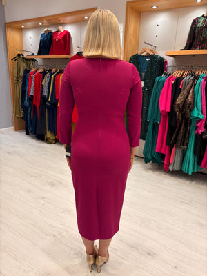 Rolemode Fuchsia Long-Sleeve Dress