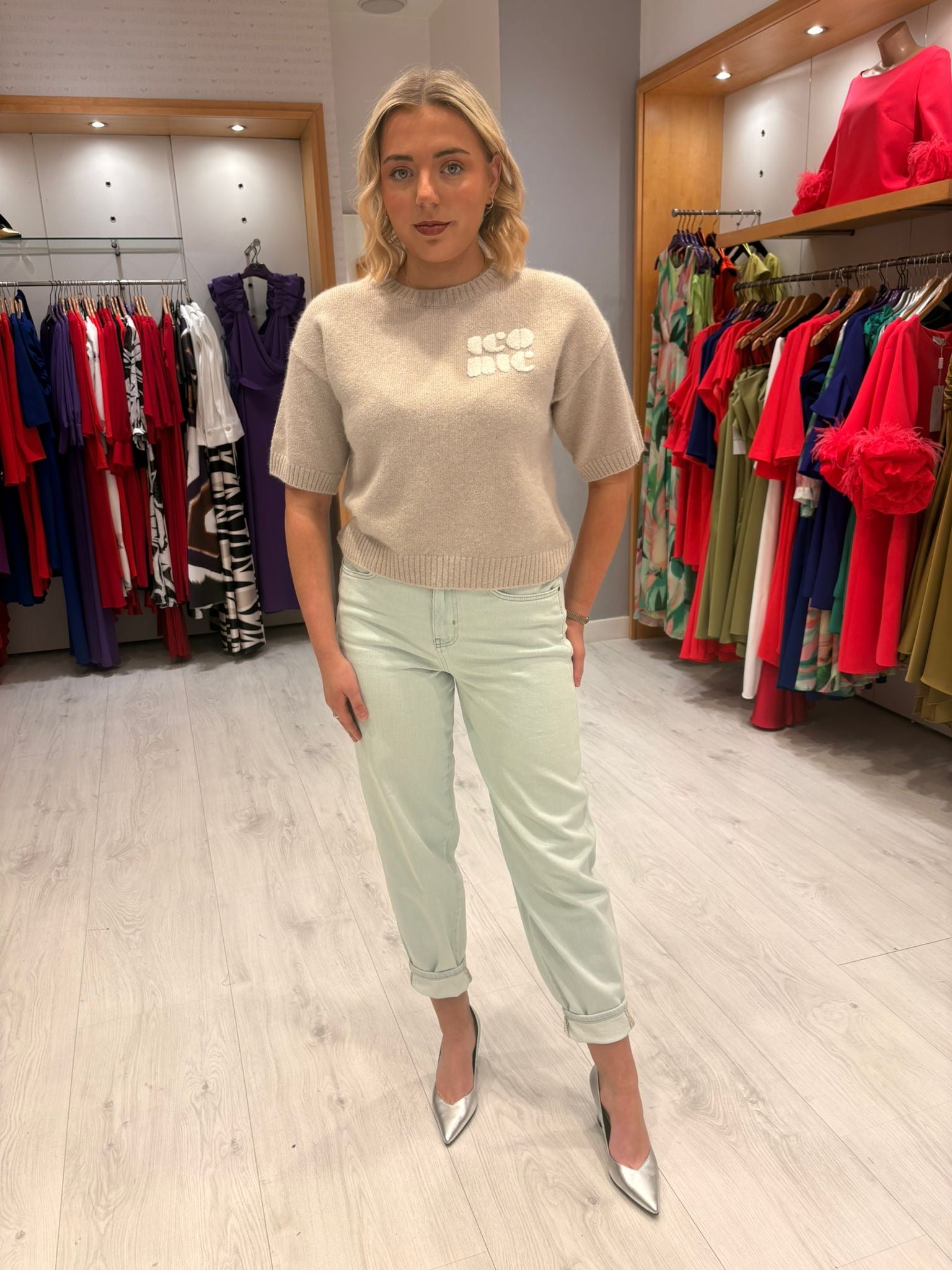 Yaya Knitted Sweater With Artwork