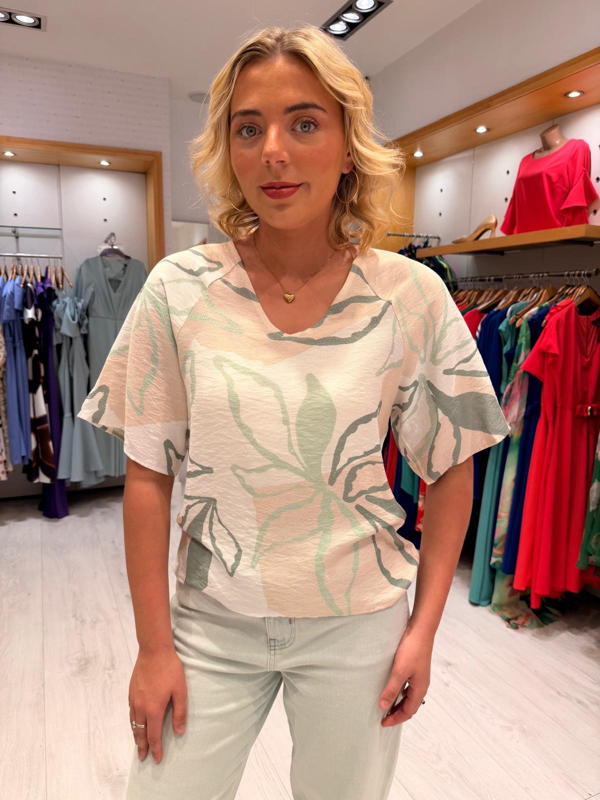 Smashed Lemon Print Blouse