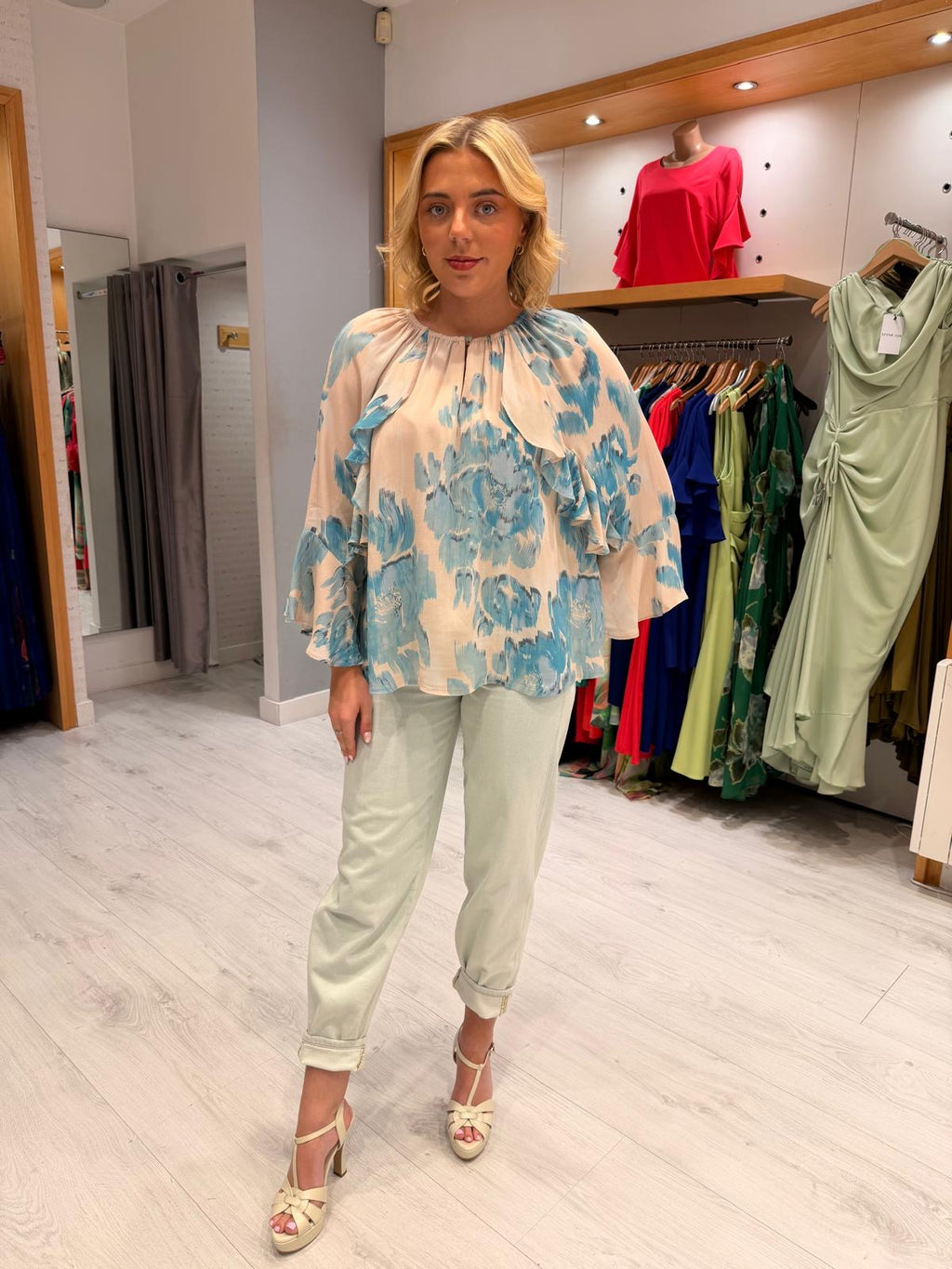 St Tropez Ruffle Blouse