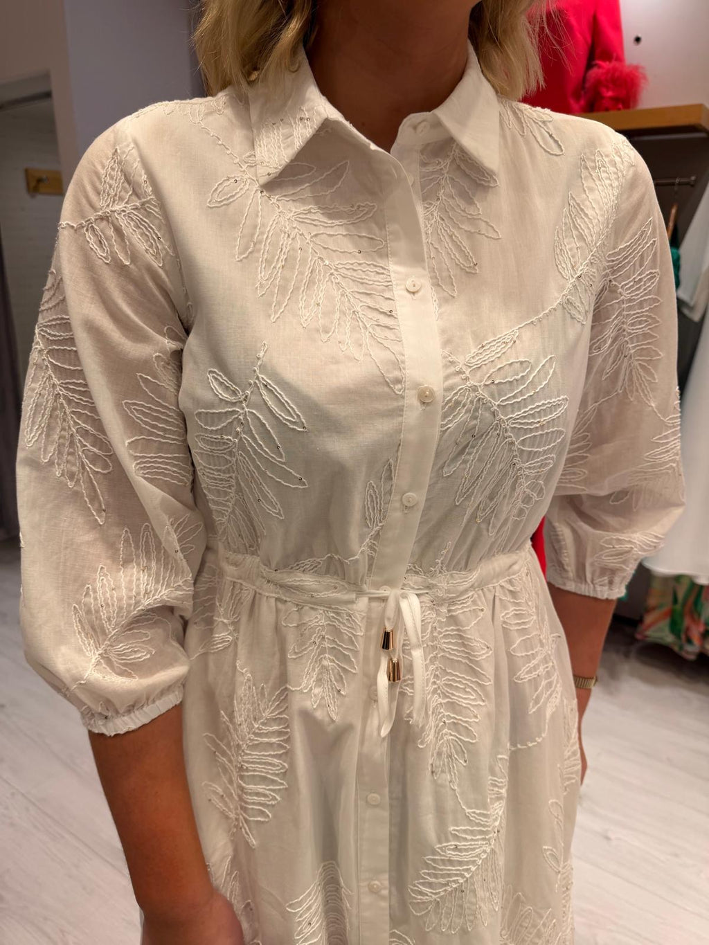 HV Polo Whites Print Shirt Dress