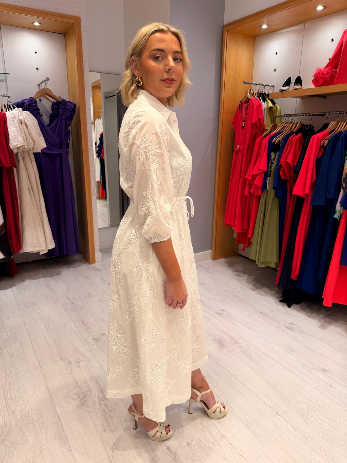 HV Polo Whites Print Shirt Dress