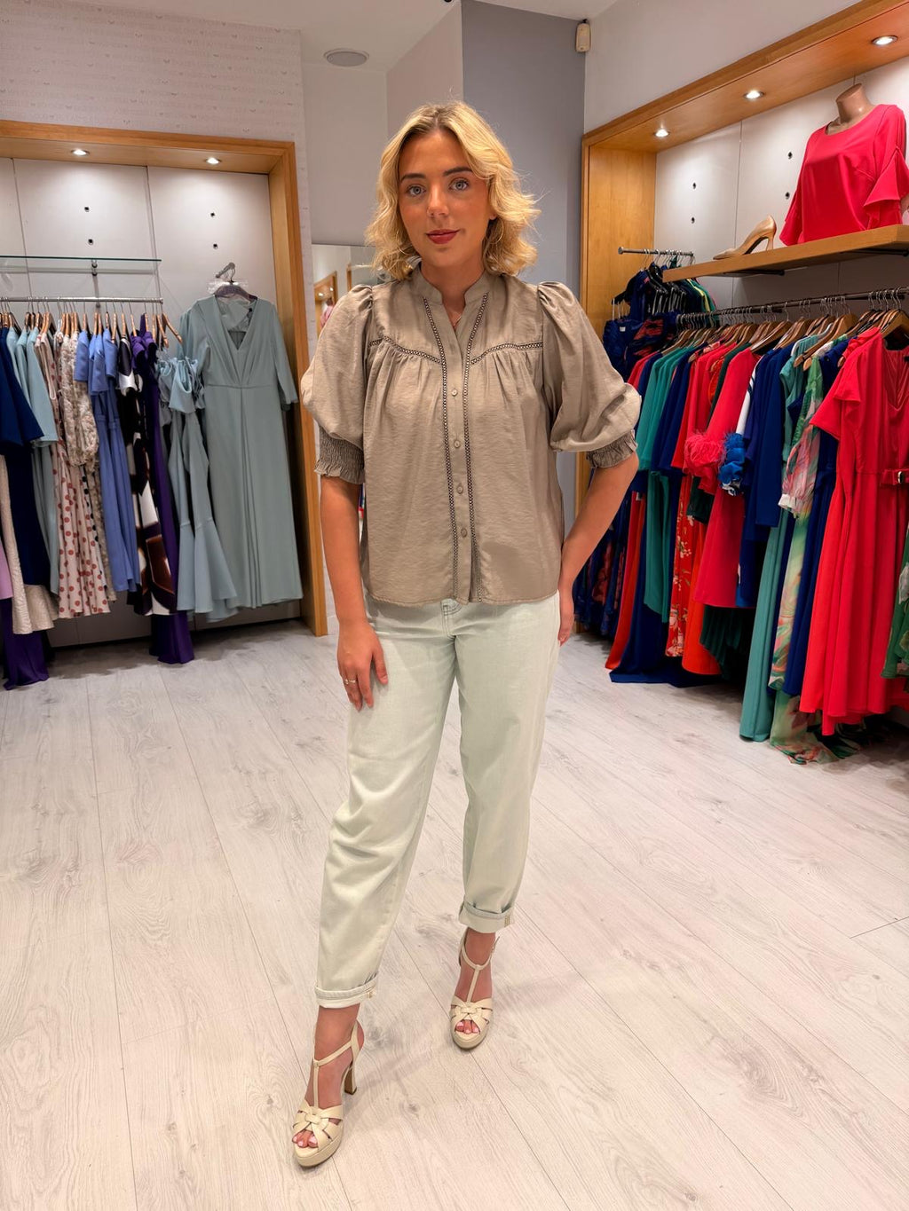 Co'Couture Khaki Top