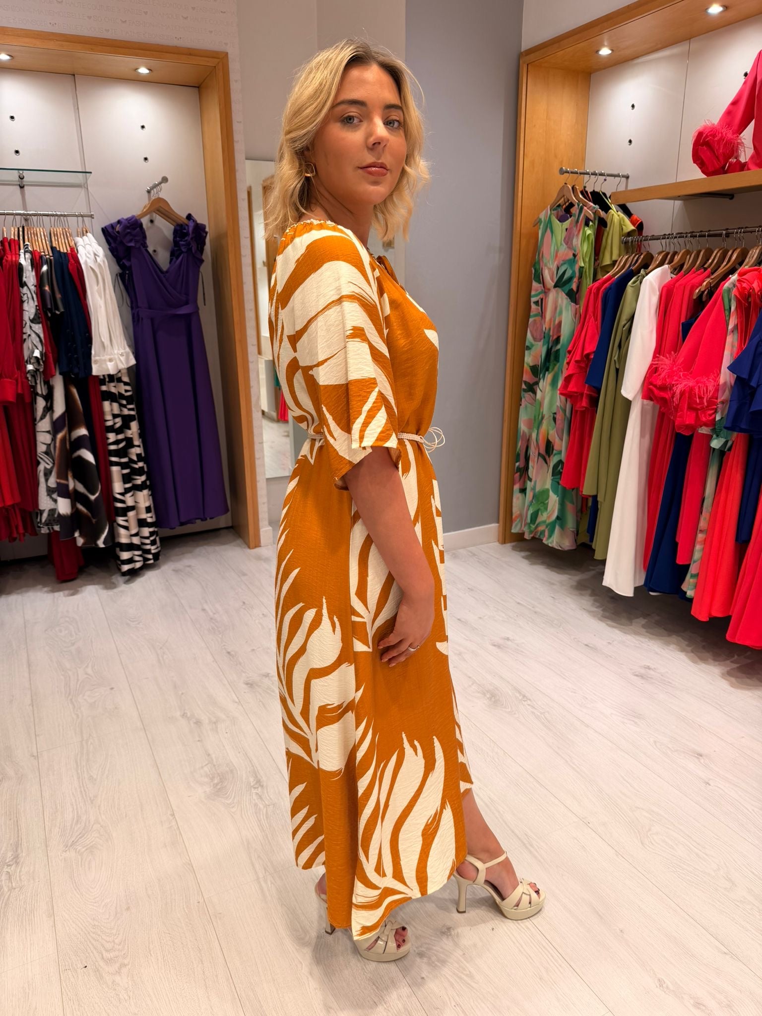 Smashed Lemon Orange Dress