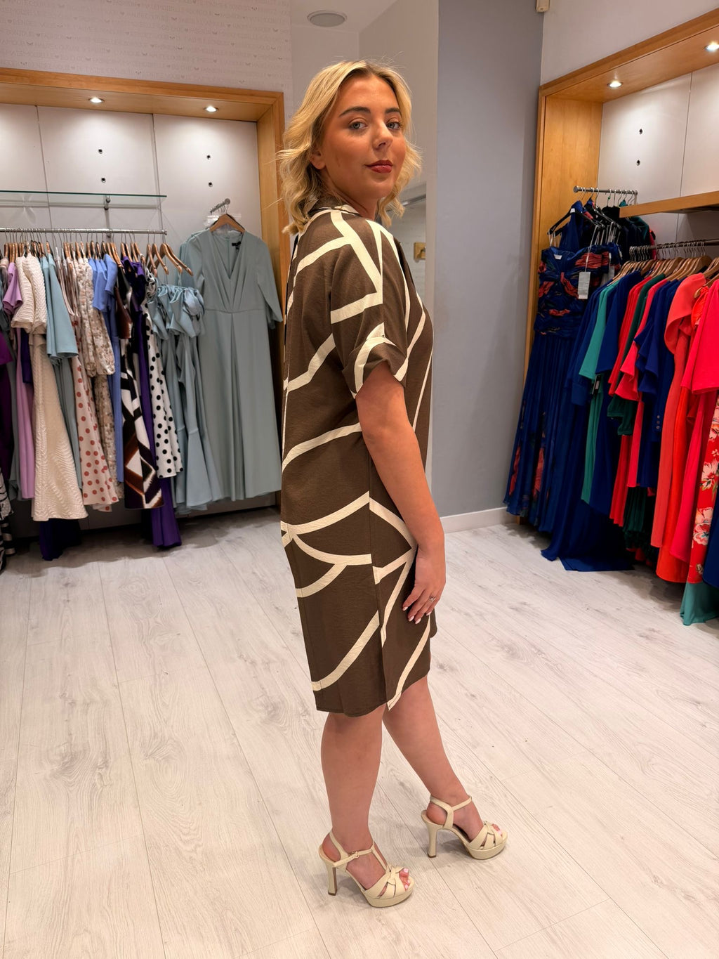 Yaya Brown Dress