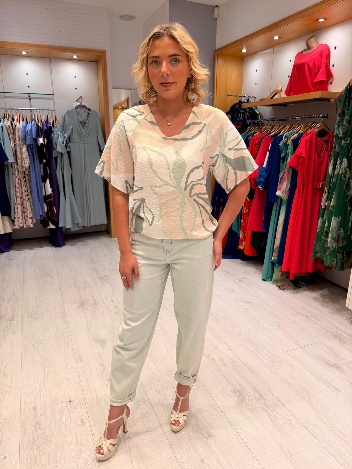 Smashed Lemon Print Blouse