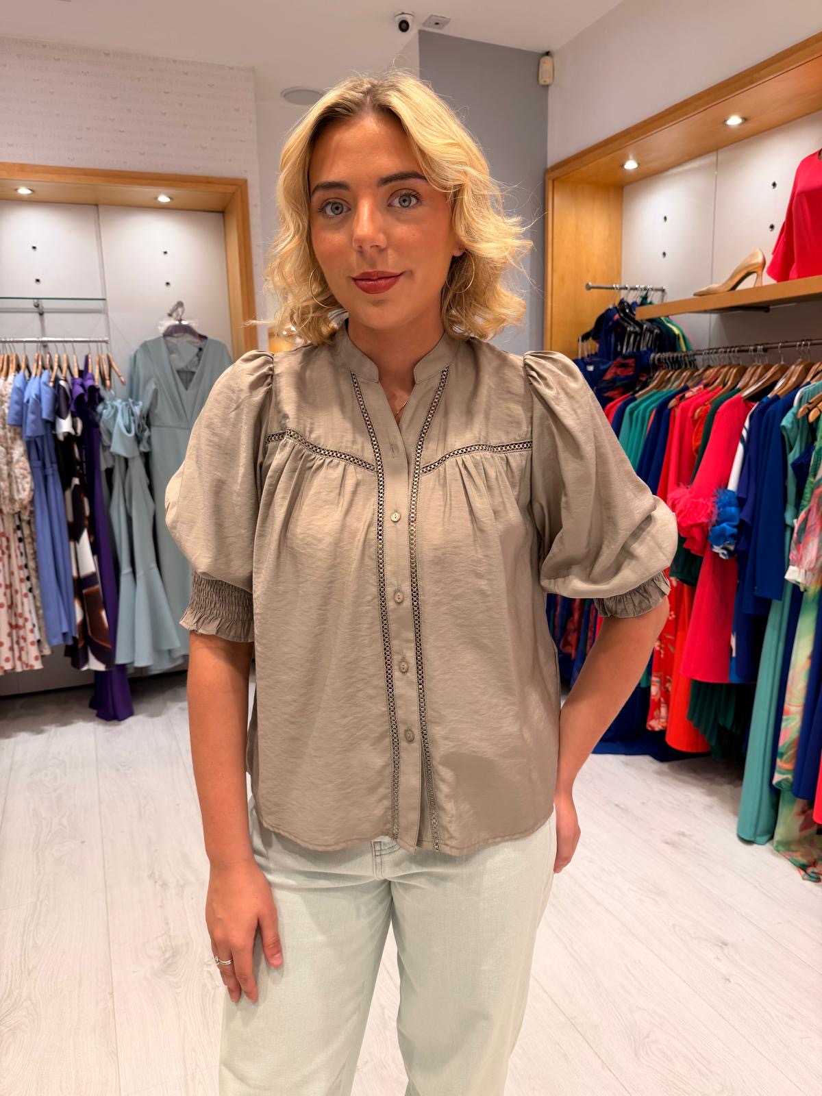 Co'Couture Khaki Top
