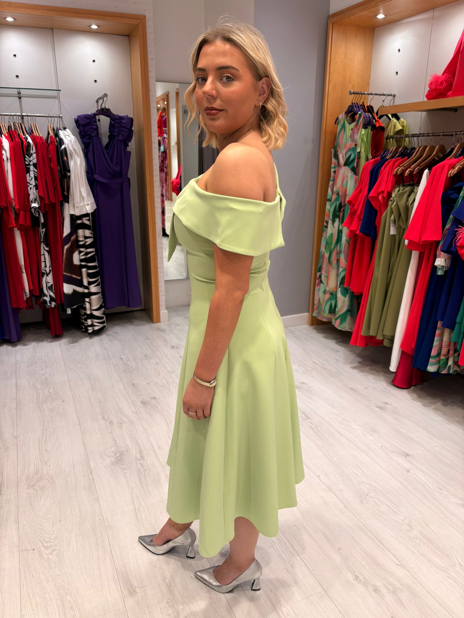 Casting Pistachio Swing Dress