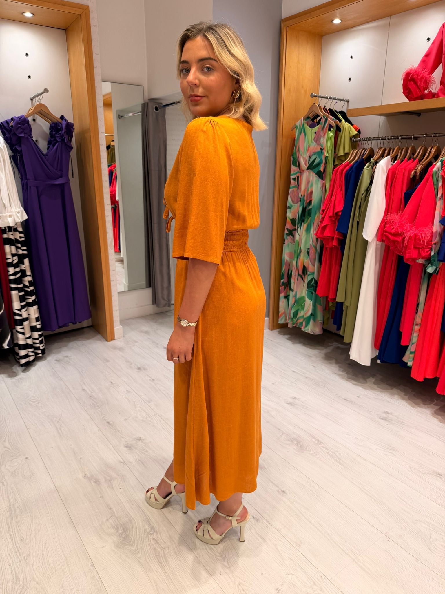 Smashed Lemon Tie Dress