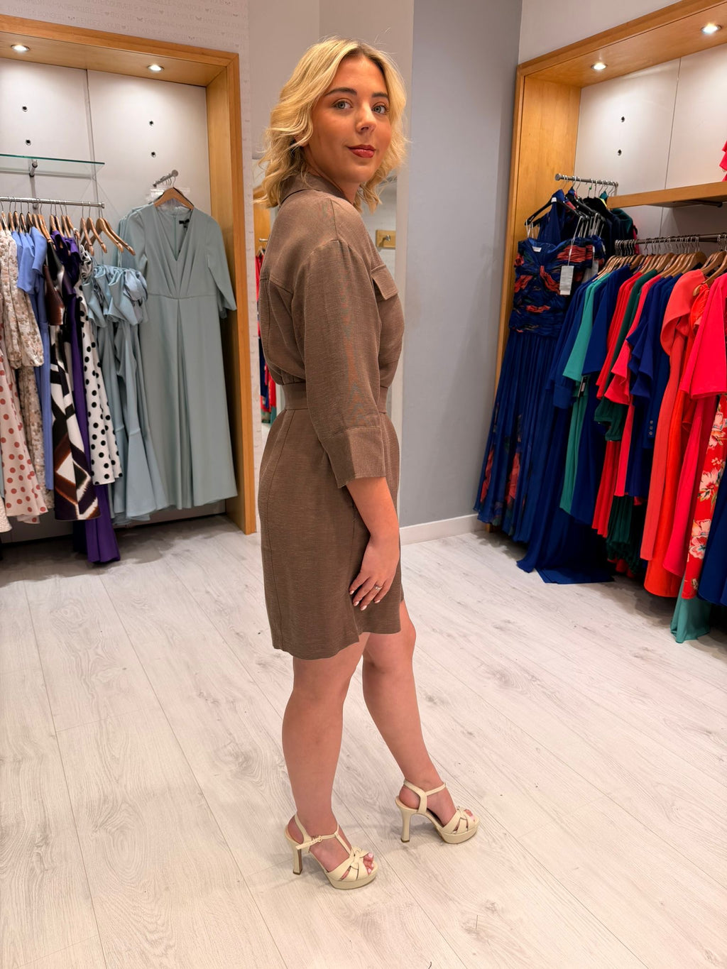 Yaya Brown Dress