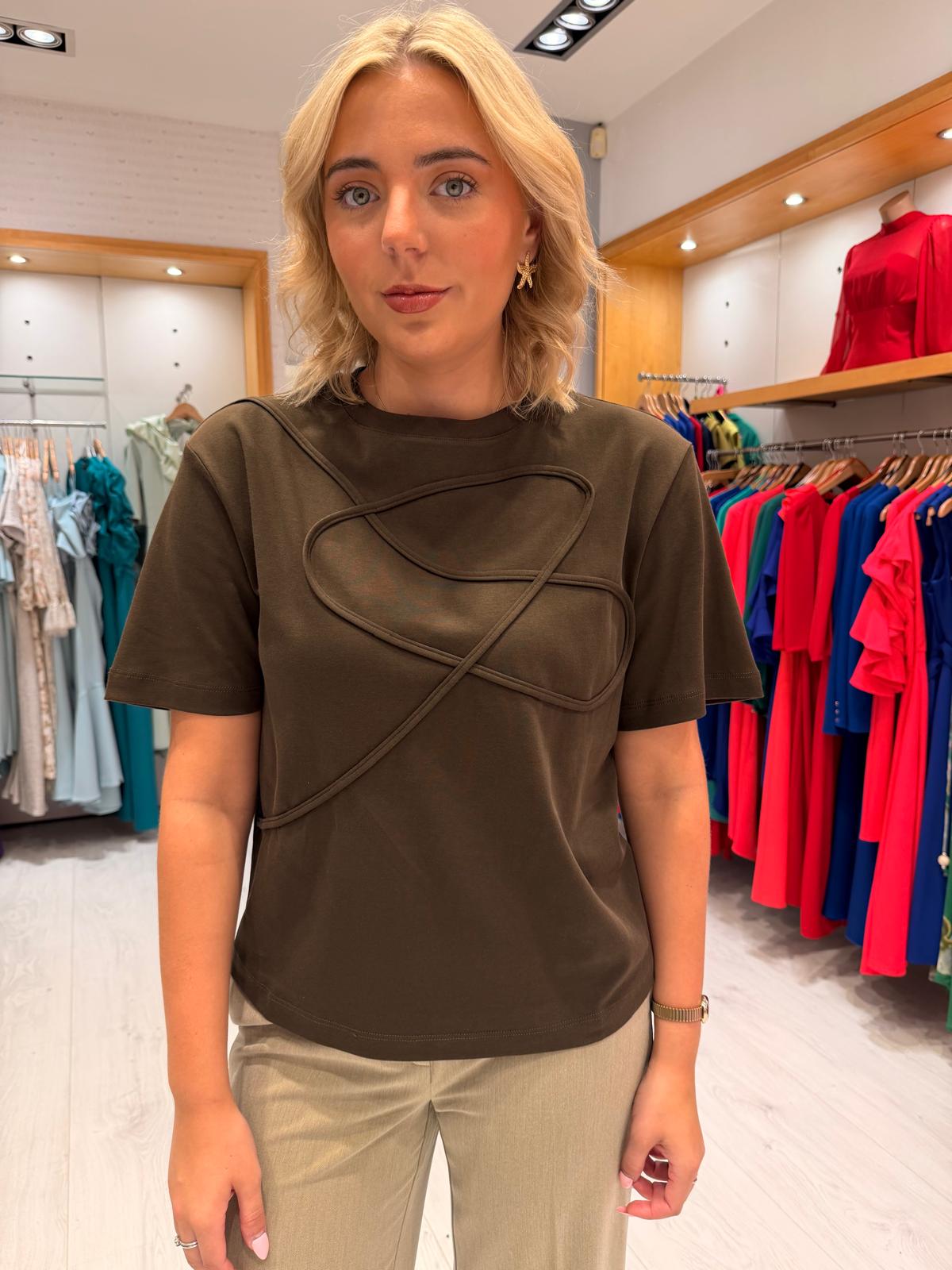 YAYA Abstract Detail T-Shirt
