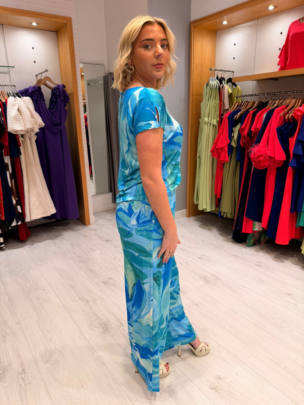 K Design Blue Jumpsuit