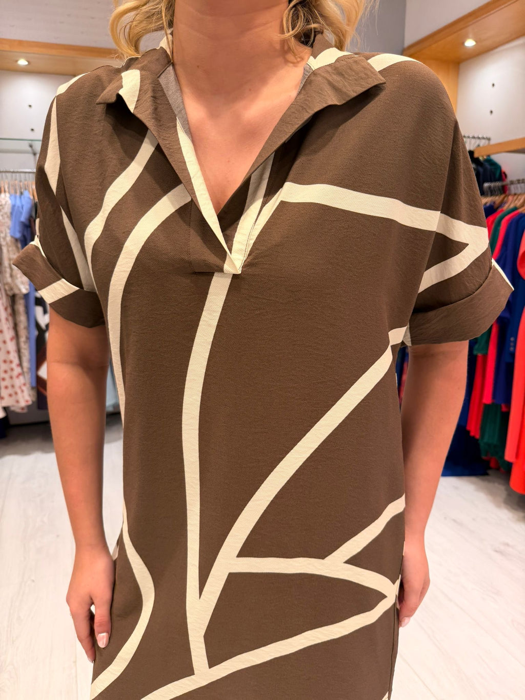 Yaya Brown Dress