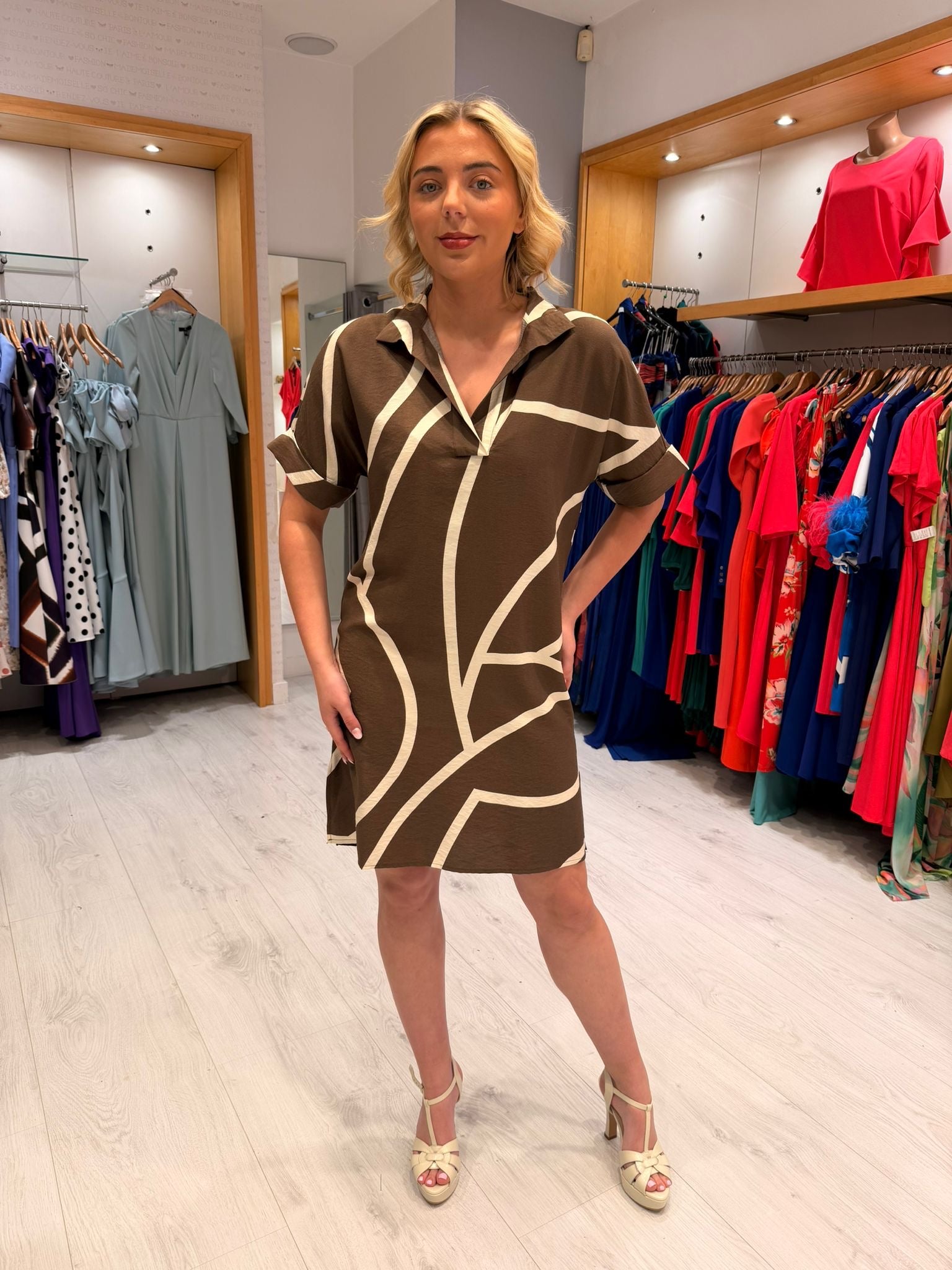 Yaya Brown Dress