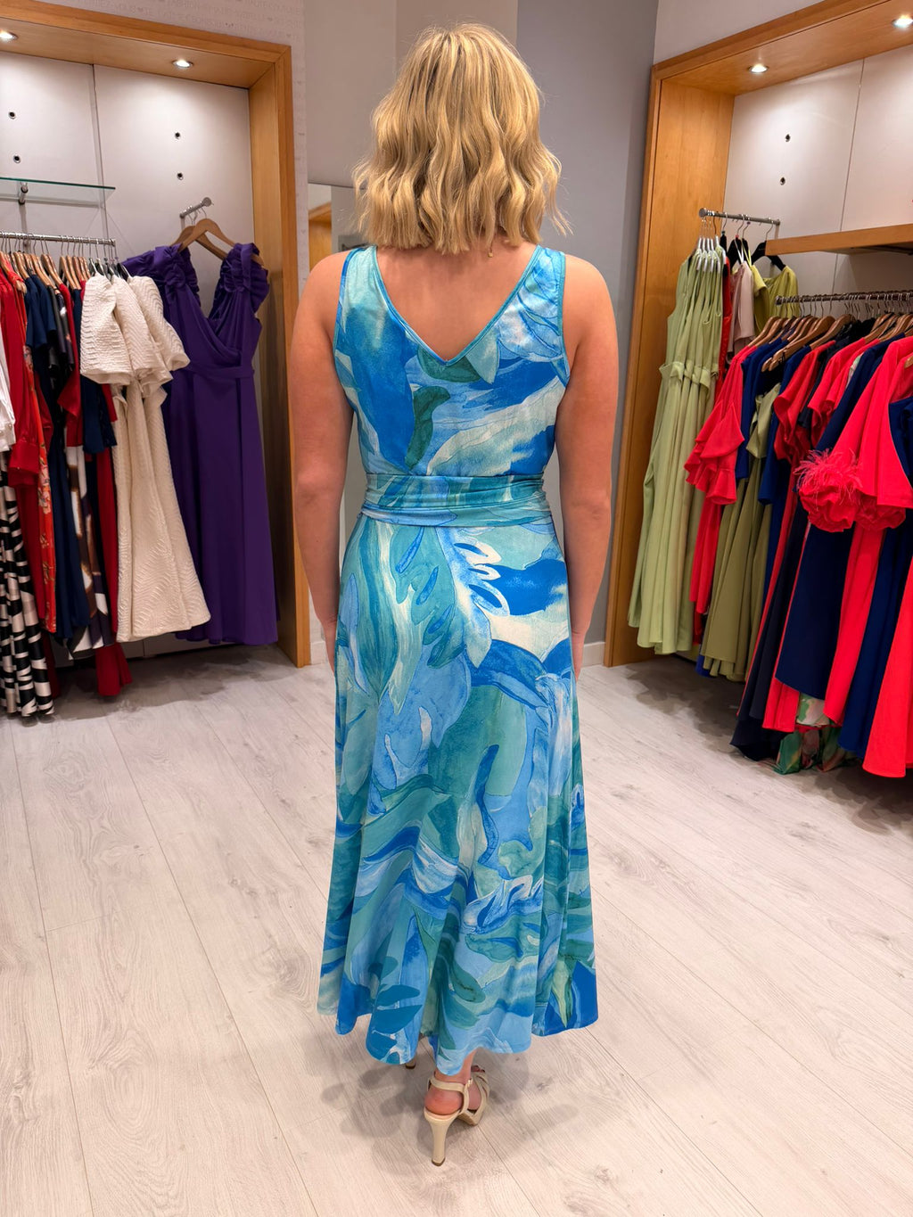 K Design Blue Maxi Dress