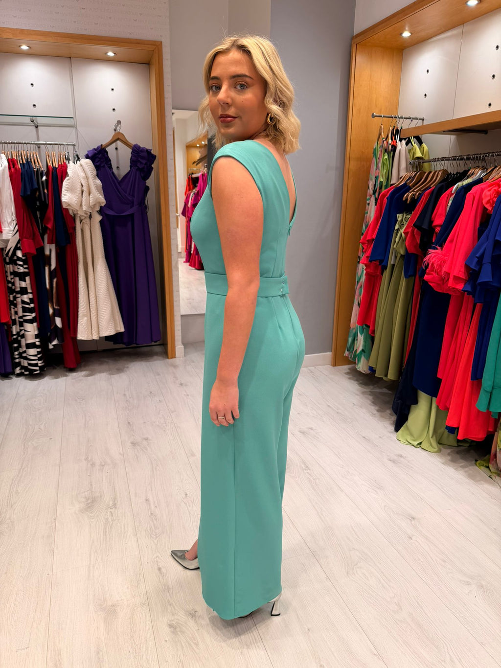 Casting Turquoise Jumpsuit
