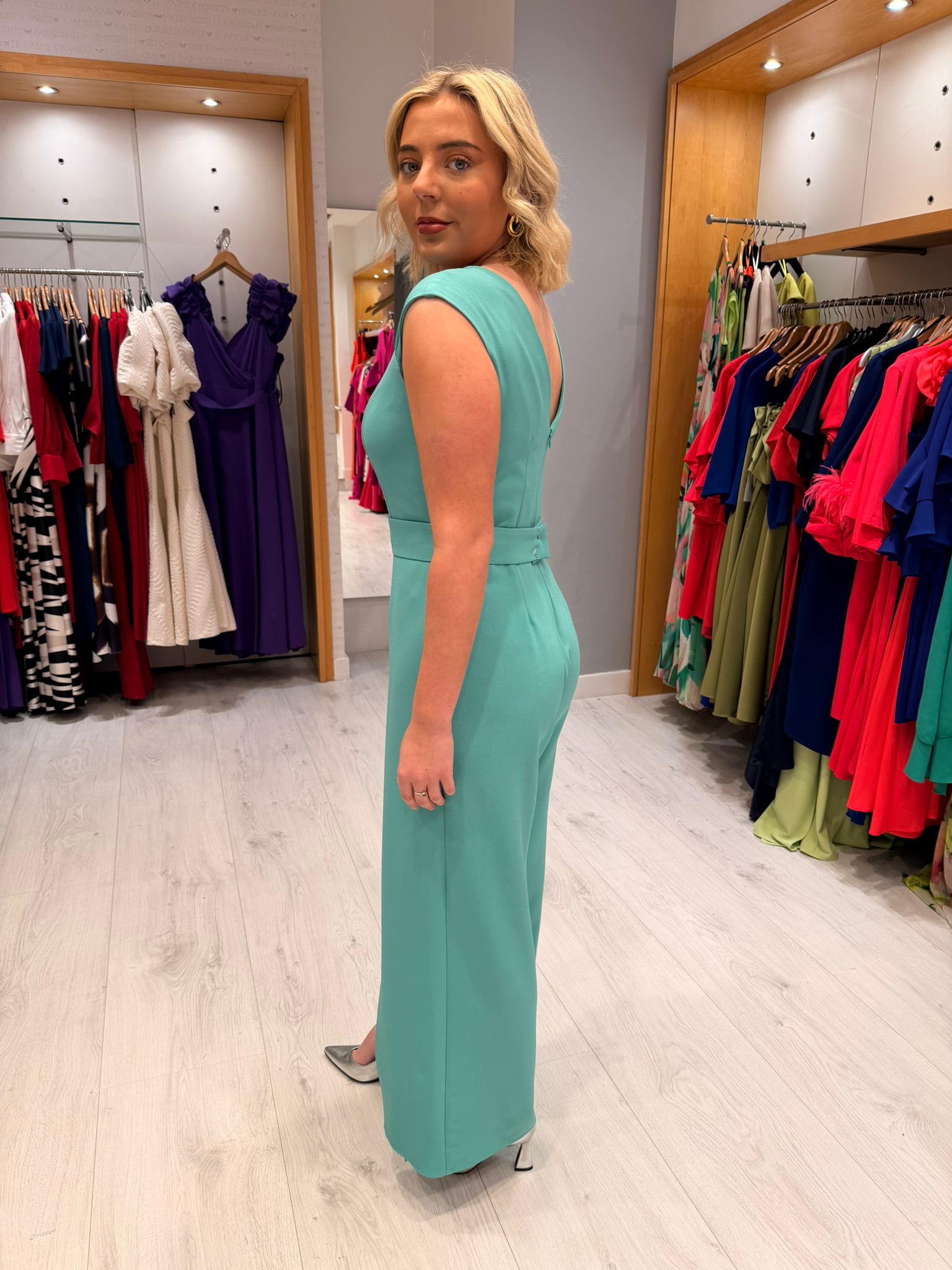 Casting Turquoise Jumpsuit
