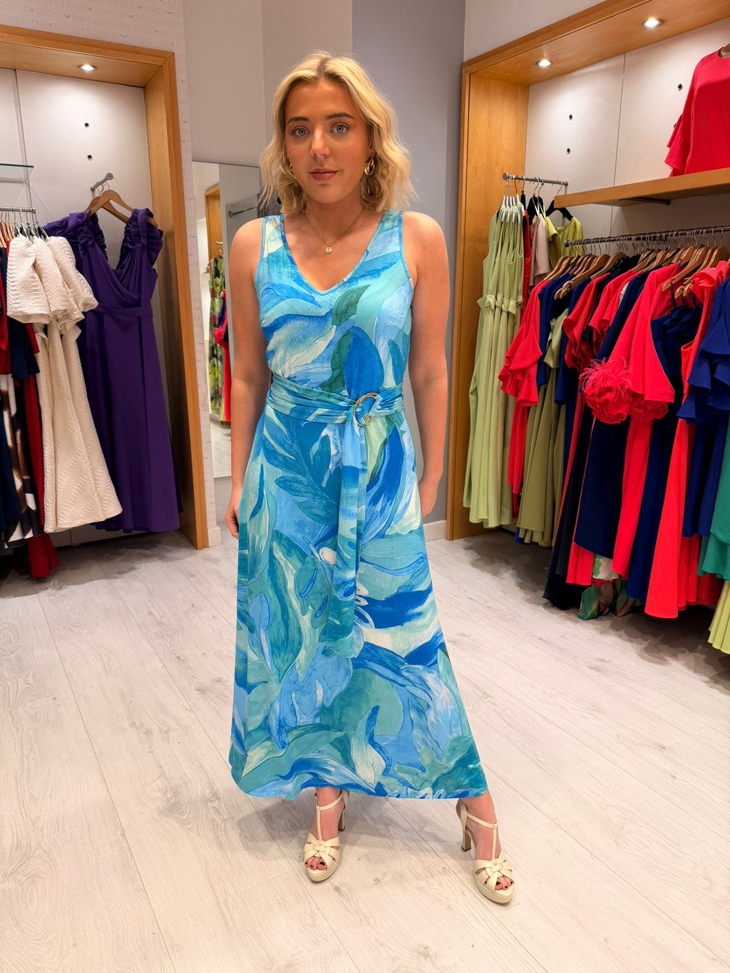 K Design Blue Maxi Dress