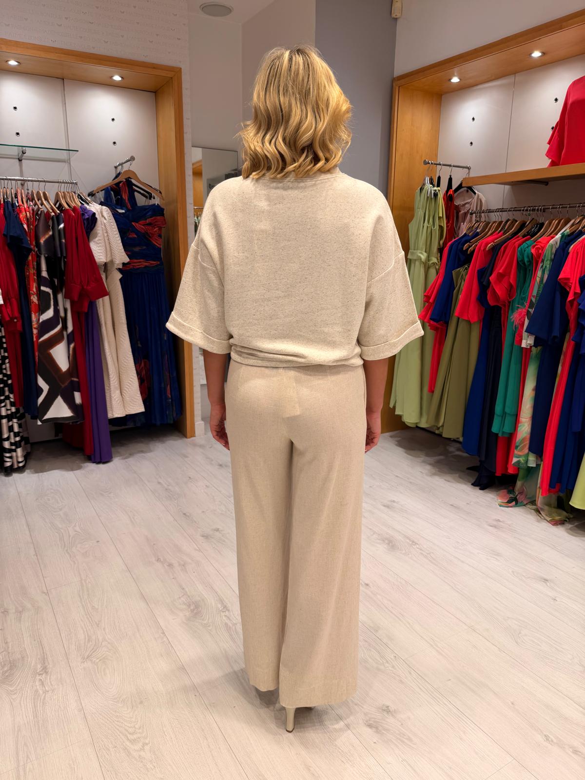 Yaya White Speckle Knit