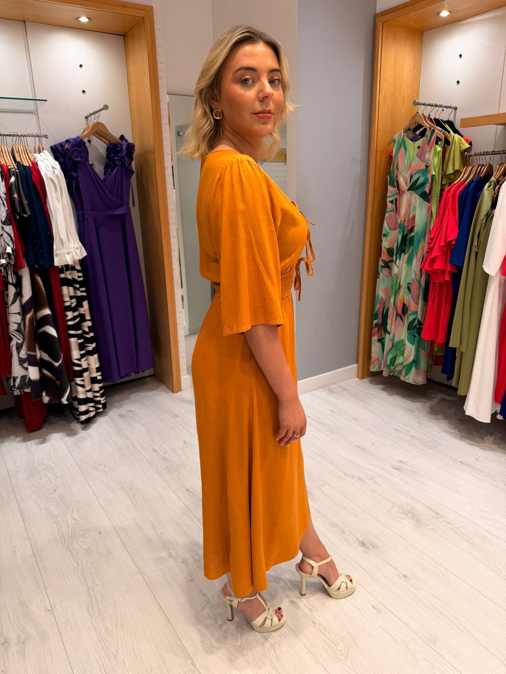 Smashed Lemon Tie Dress
