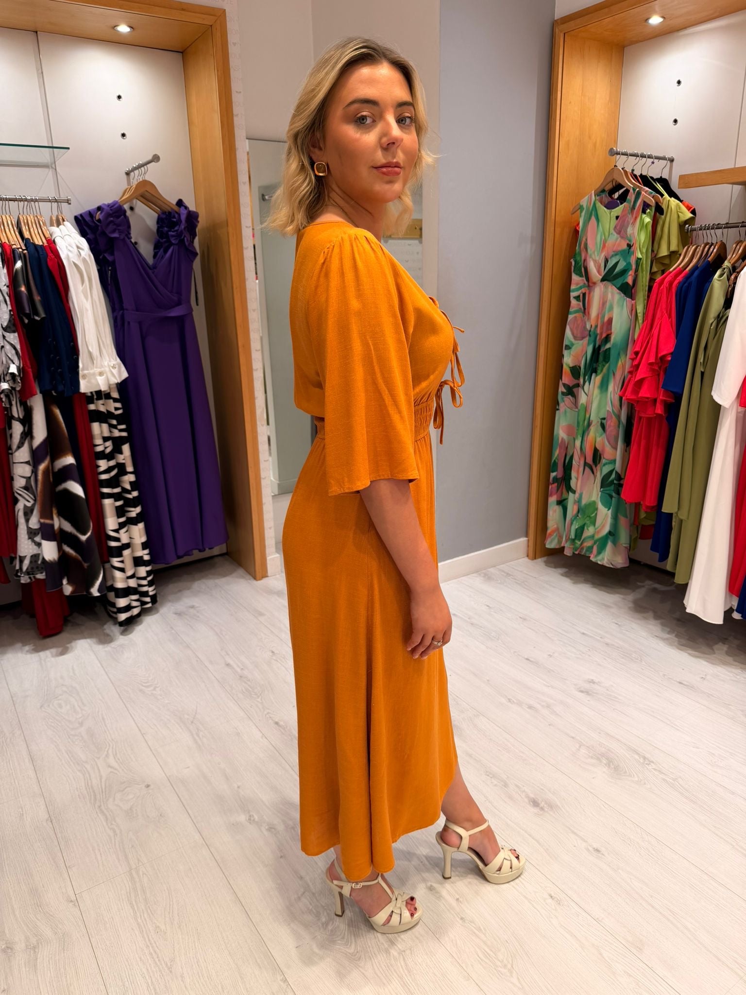 Smashed Lemon Tie Dress