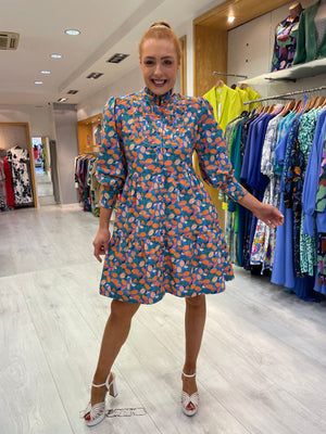 Emily Lovelock Button Up Print Dress