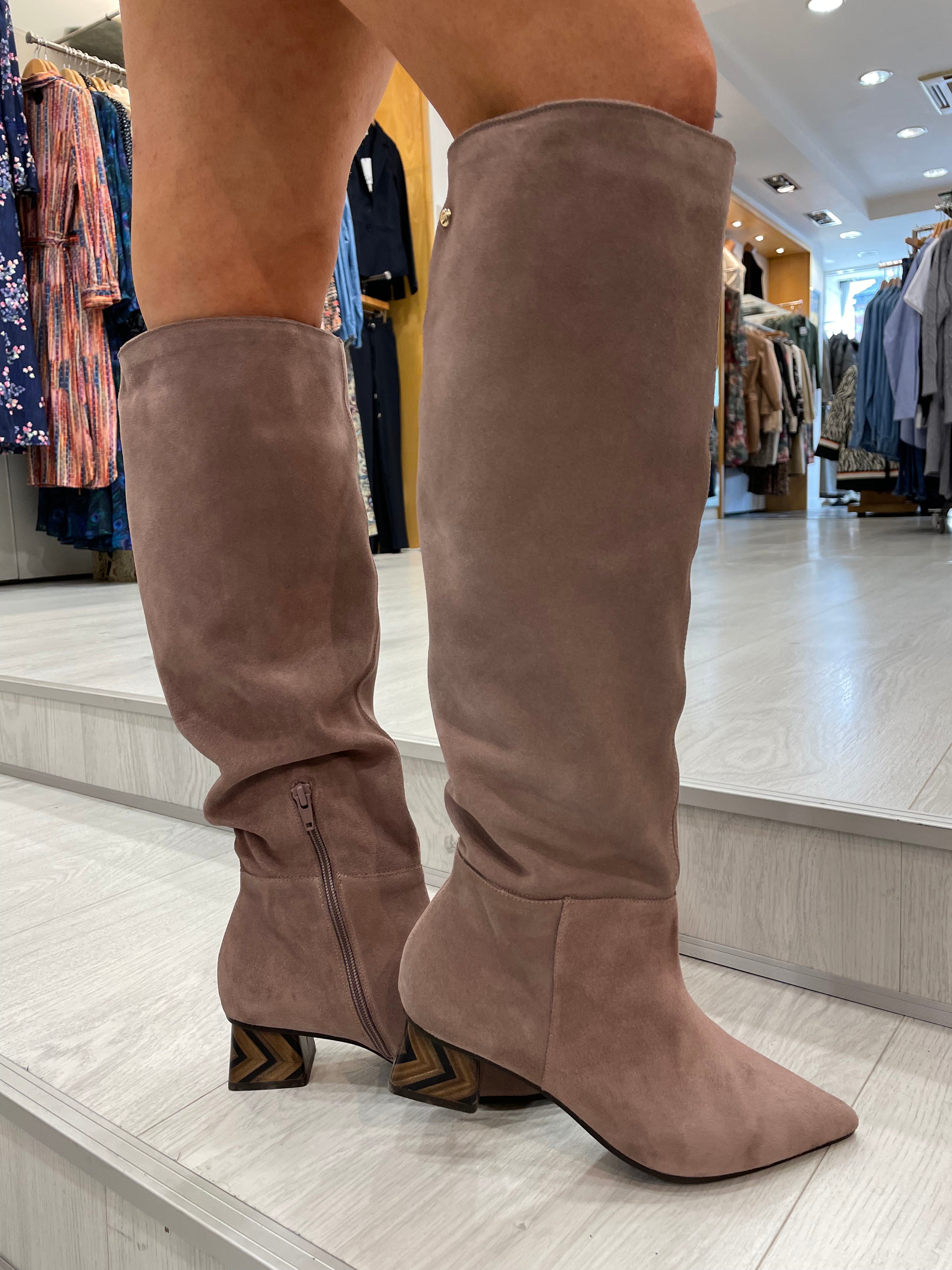 Lodi Chequi Mink Knee Boots