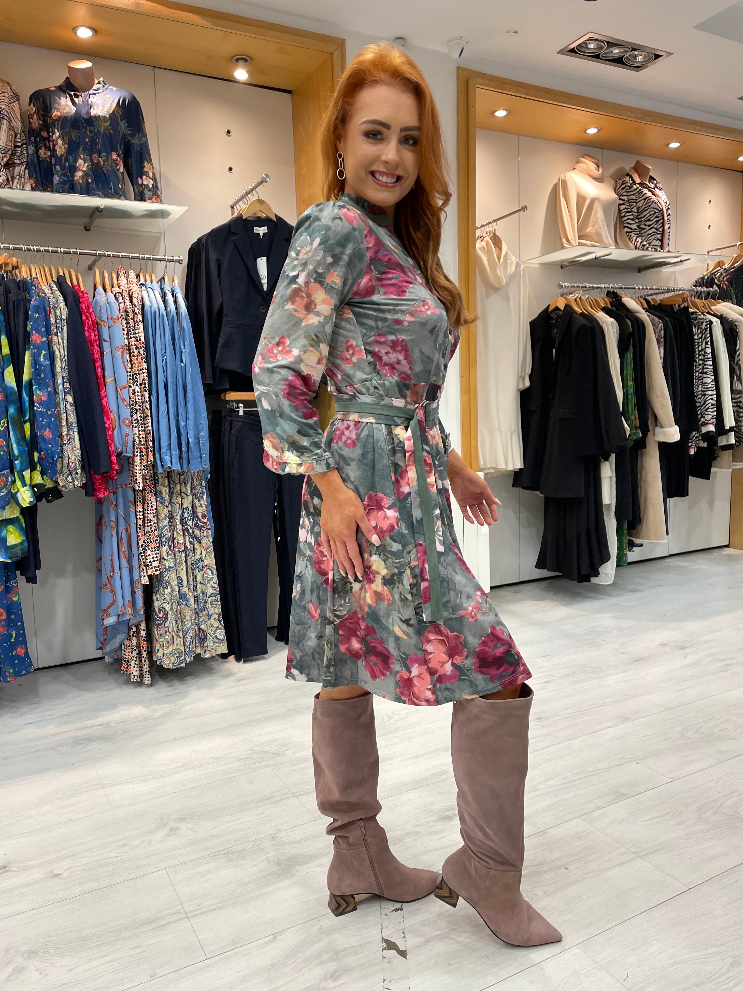 Lodi Chequi Mink Knee Boots