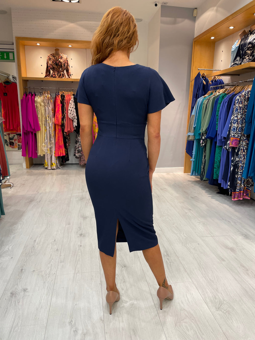 Moncho Heredia Navy Dress