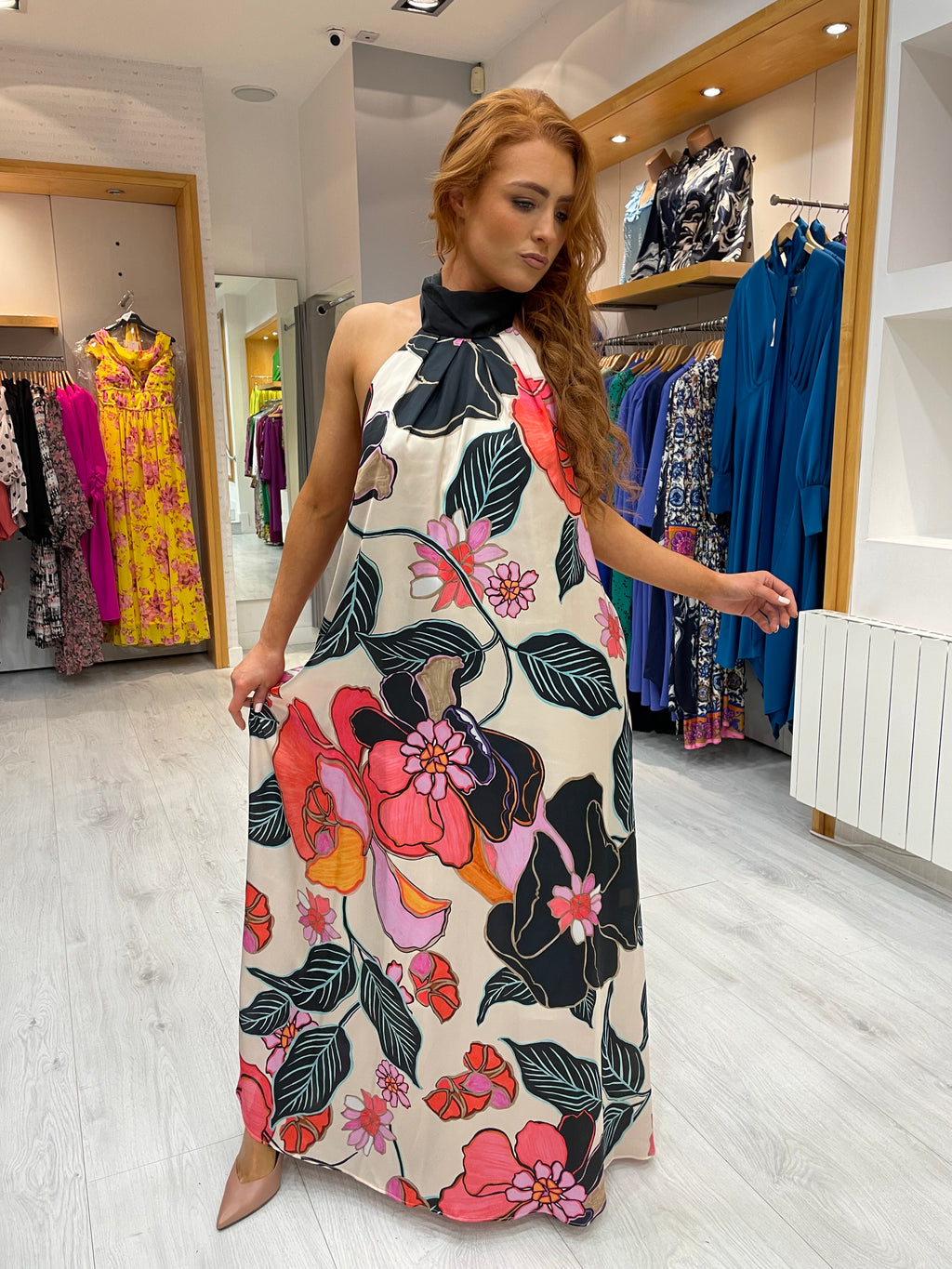Moncho Heredia Floral Maxi Dress