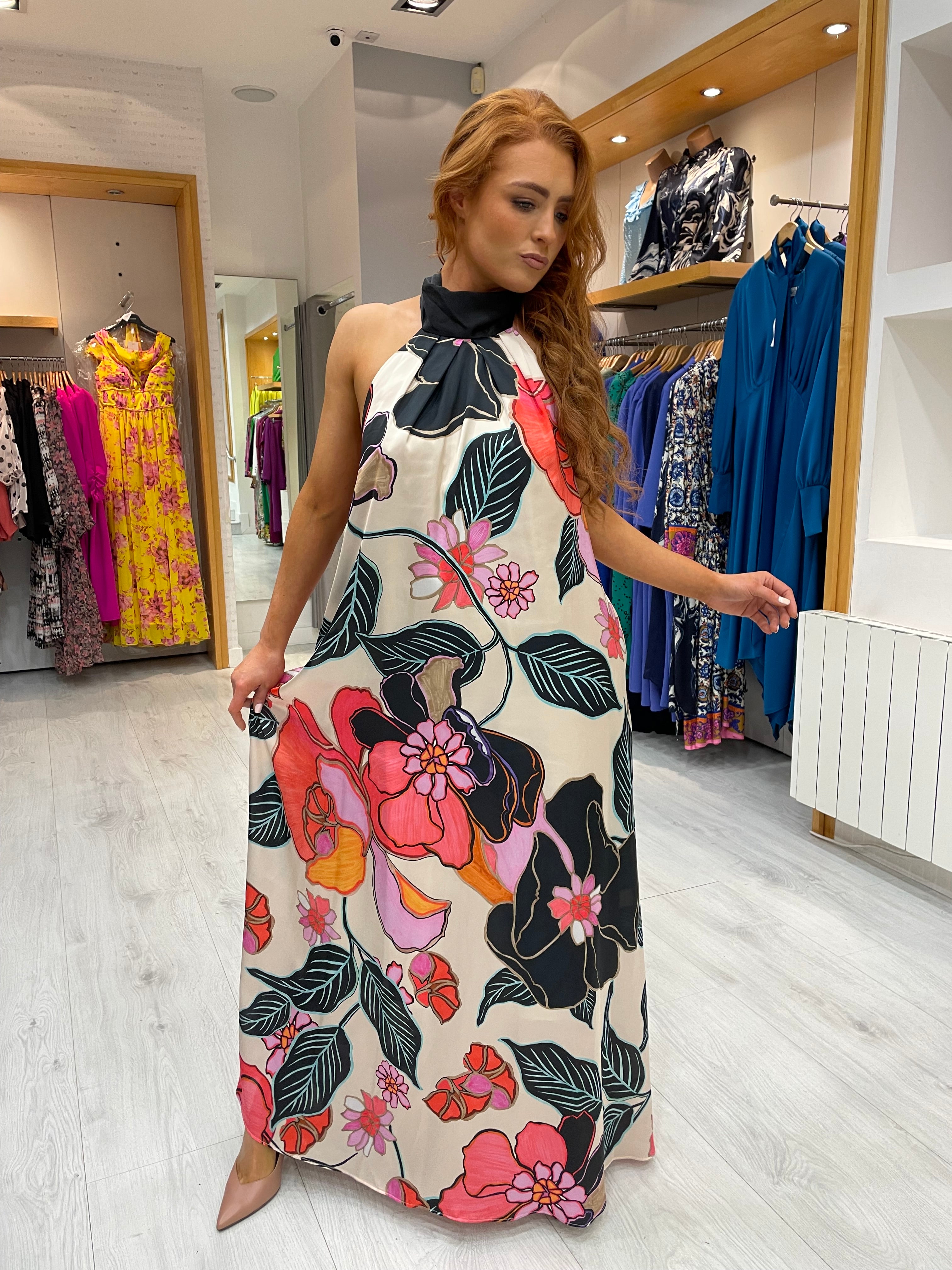 Moncho Heredia Floral Maxi Dress