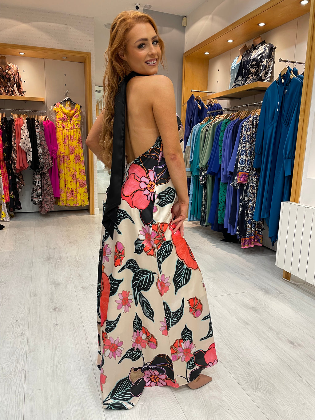 Moncho Heredia Floral Maxi Dress