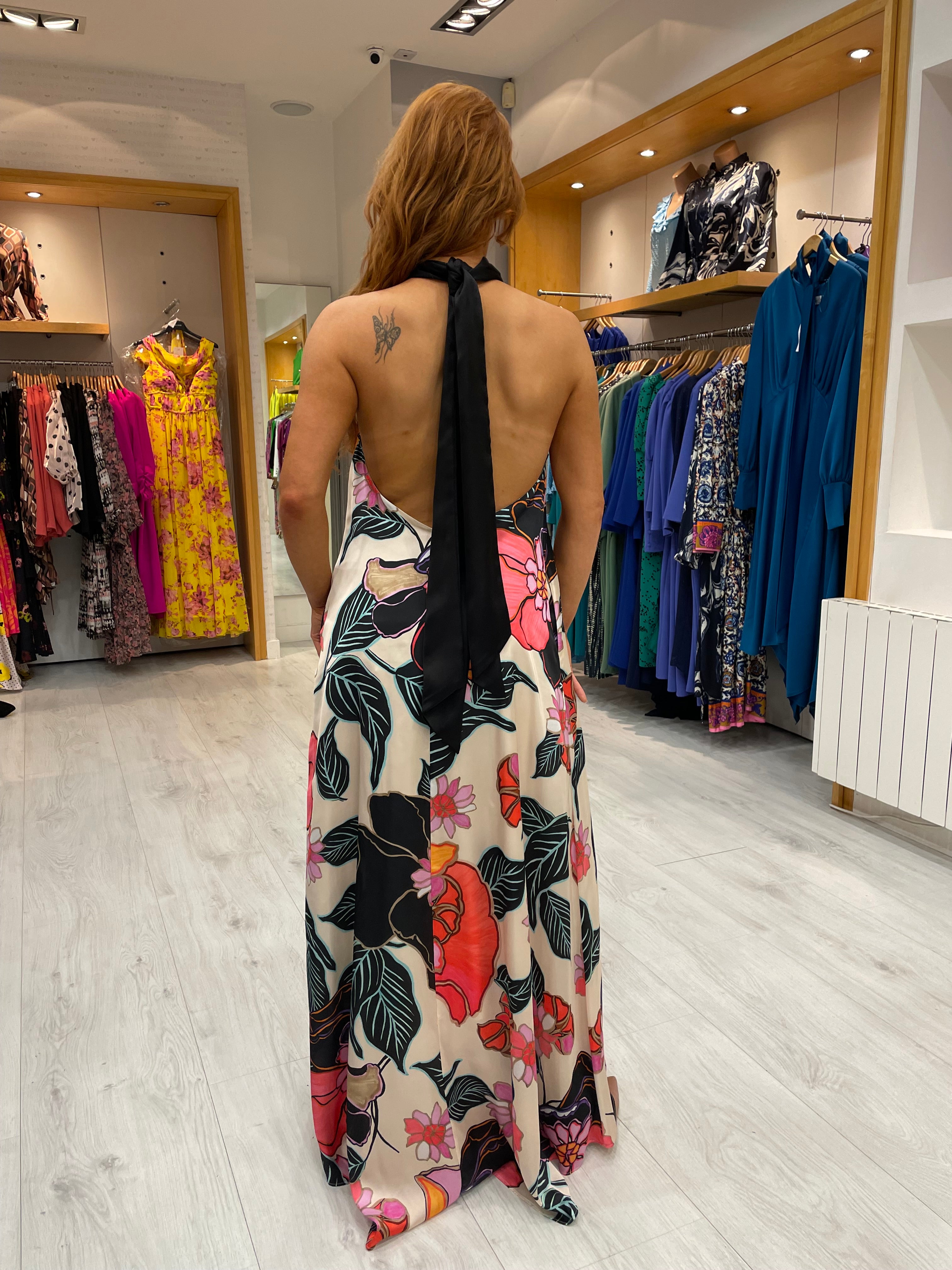 Moncho Heredia Floral Maxi Dress